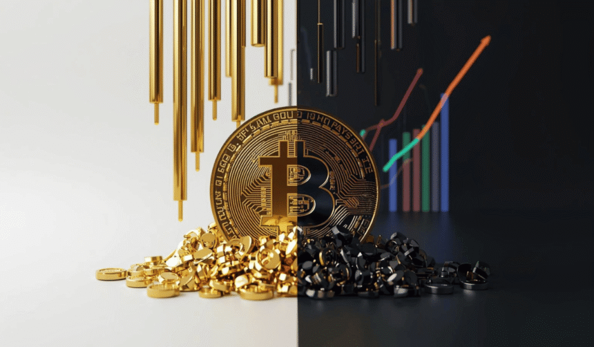 Bitcoin zlato, BTC zlato korelacija, Bitcoin cena 71.000, zlato pad 2026, Wise Crypto analiza, Bitcoin akumulacija kitova, Bitcoin oporavak