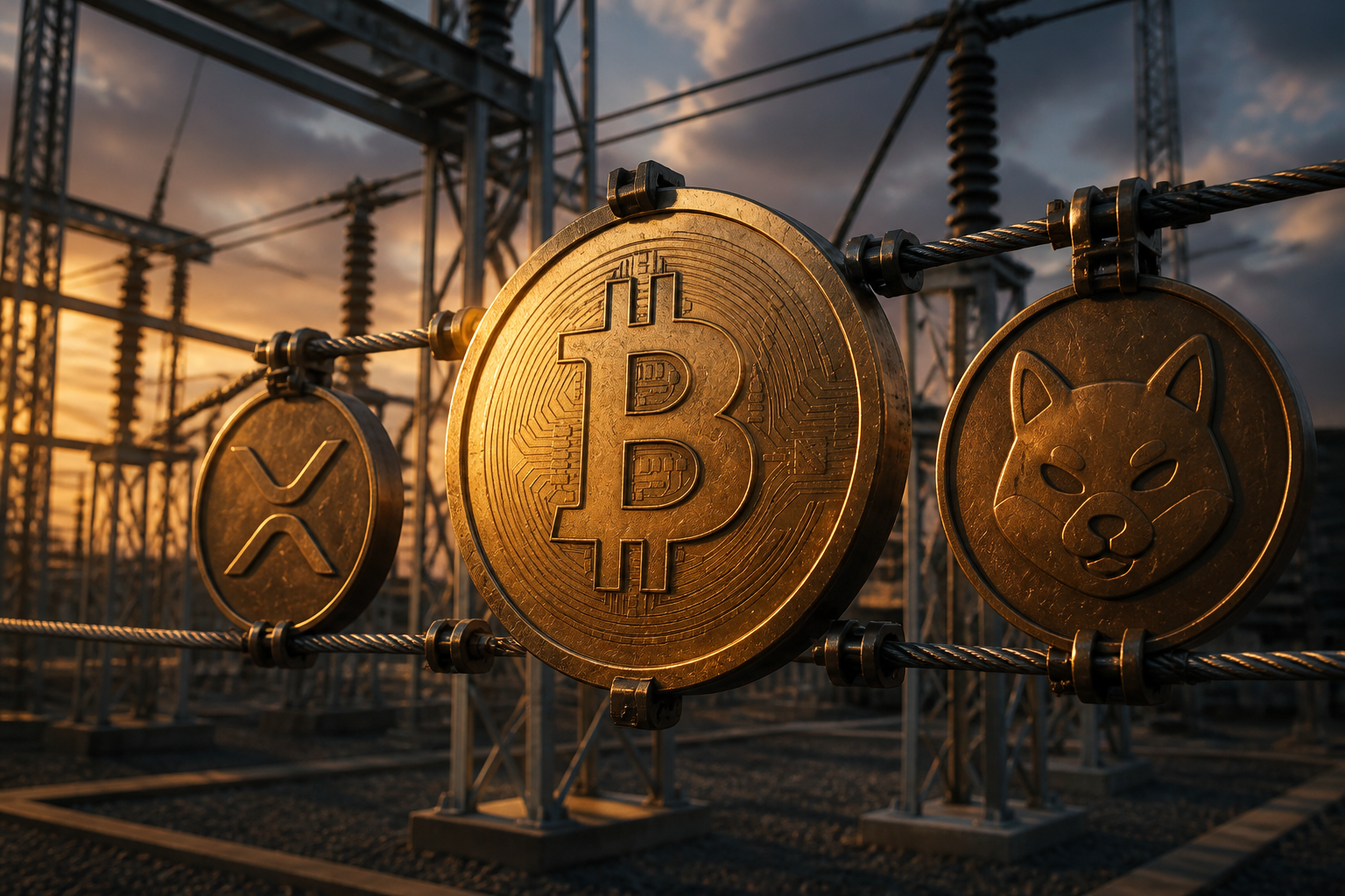 Bitcoin w przedziale 60 000 - 70 000 USD wywiera nacisk na altcoiny takie jak XRP i Shiba Inu.